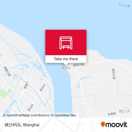 横沙码头 map