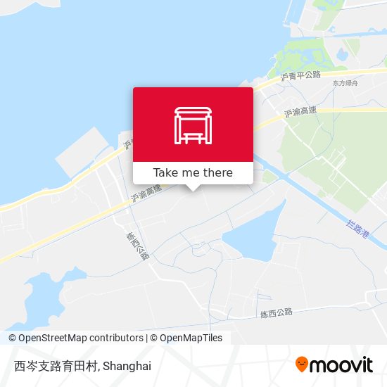 西岑支路育田村 map