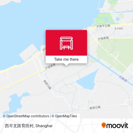 西岑支路育田村 map