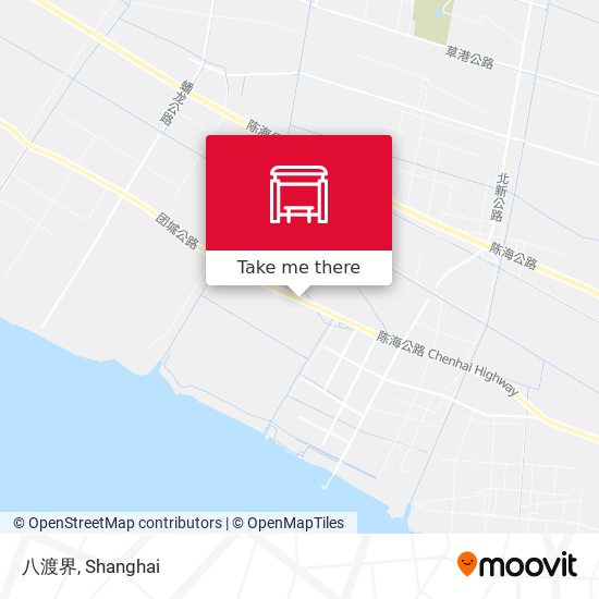 八渡界 map
