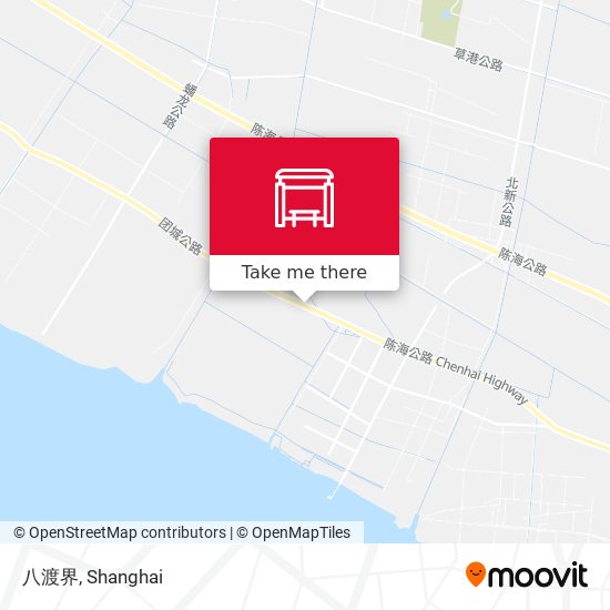 八渡界 map