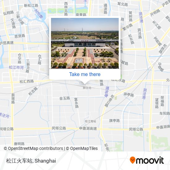 松江火车站 map
