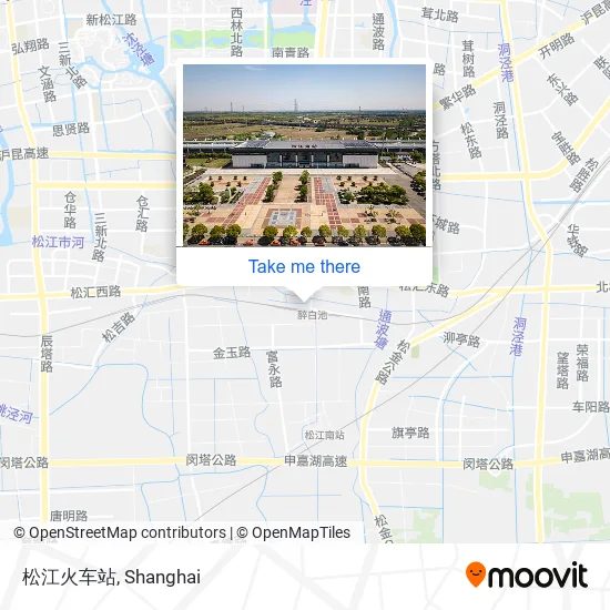 松江火车站 map