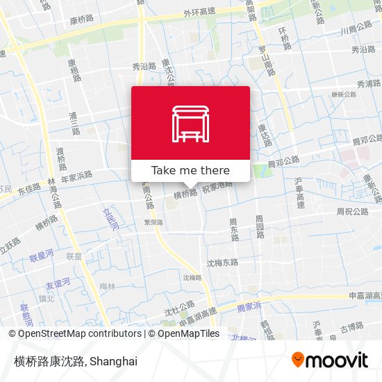 横桥路康沈路 map
