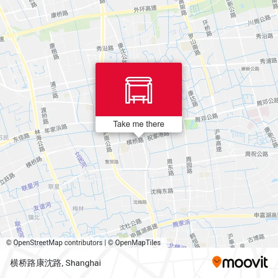 横桥路康沈路 map