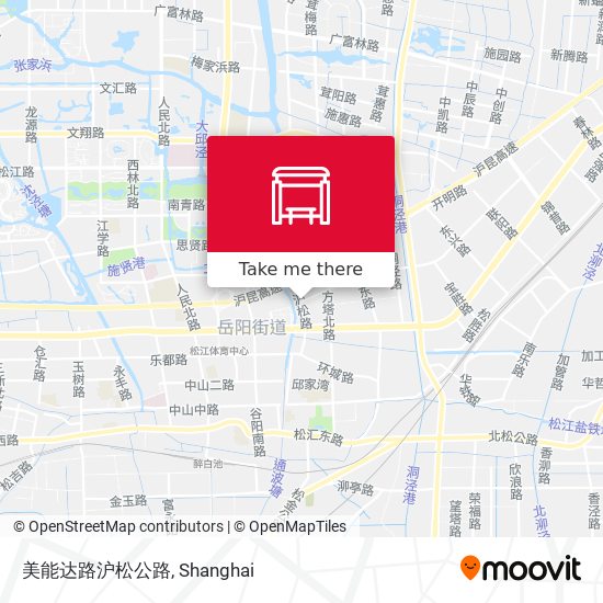 美能达路沪松公路 map
