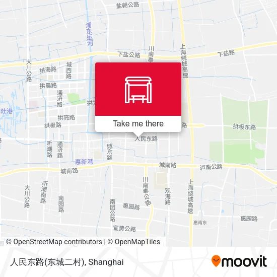 人民东路(东城二村) map