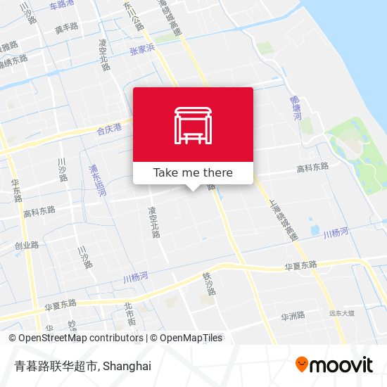青暮路联华超市 map