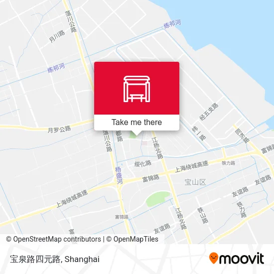 宝泉路四元路 map