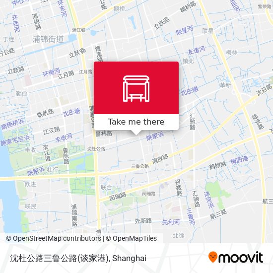 沈杜公路三鲁公路(谈家港) map
