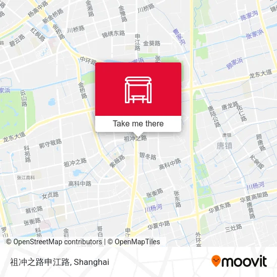 祖冲之路申江路 map