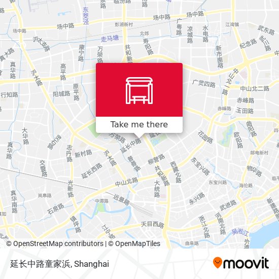 延长中路童家浜 map