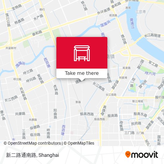 新二路通南路 map