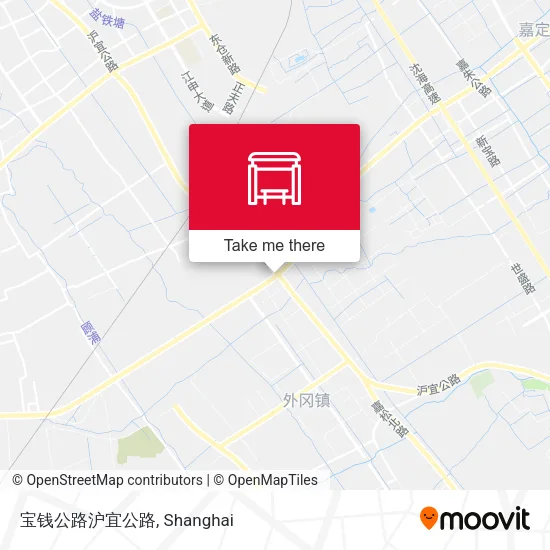 宝钱公路沪宜公路 map