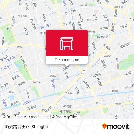 顾戴路古美路 map