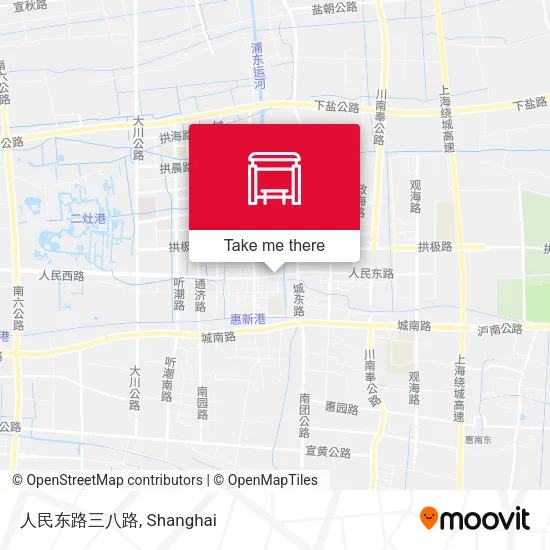 人民东路三八路 map