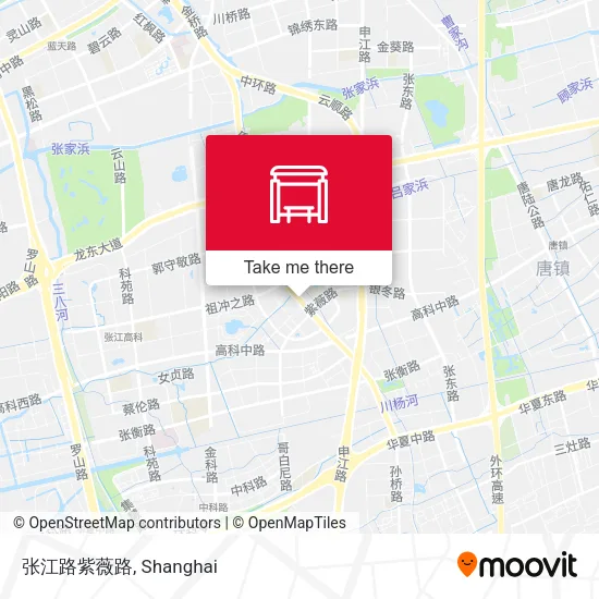 张江路紫薇路 map
