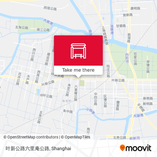叶新公路六里庵公路 map