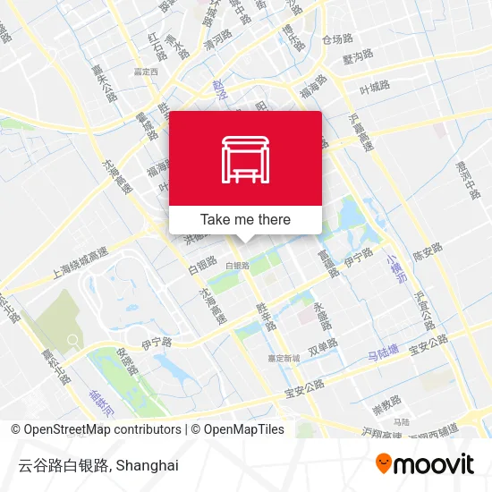 云谷路白银路 map