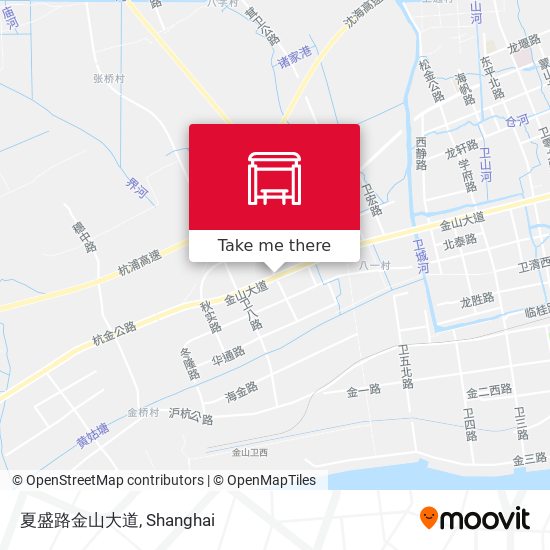 夏盛路金山大道 map
