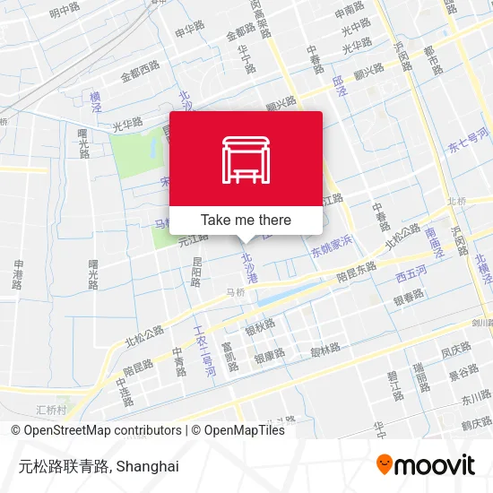 元松路联青路 map