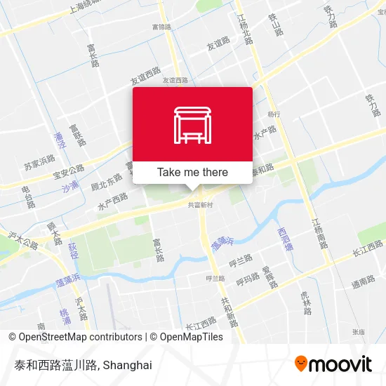 泰和西路蕰川路 map