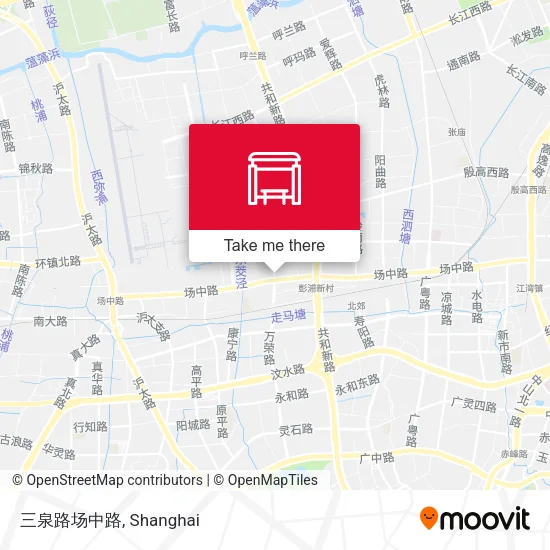 三泉路场中路 map