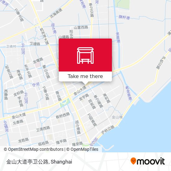 金山大道亭卫公路 map