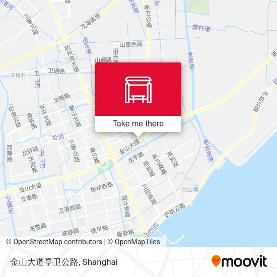 金山大道亭卫公路 map