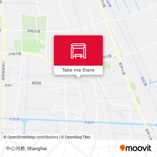 中心河桥 map