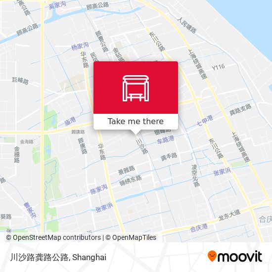 川沙路龚路公路 map