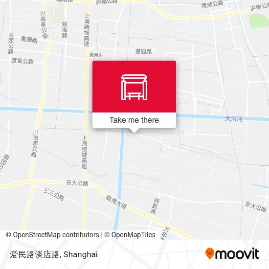 爱民路谈店路 map