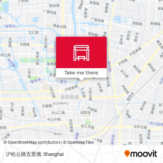 沪松公路五里塘 map