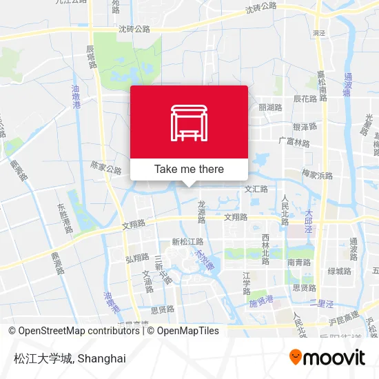 松江大学城 map