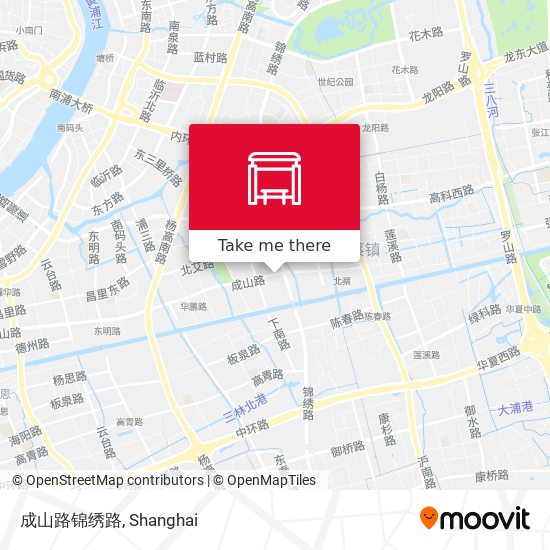 成山路锦绣路 map