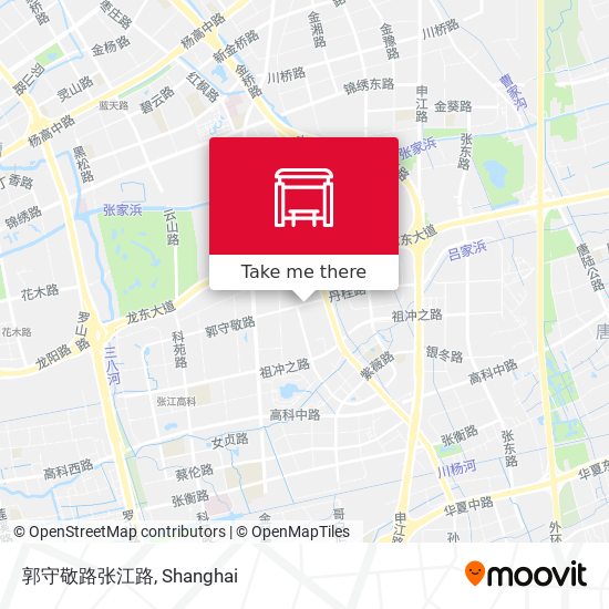 郭守敬路张江路 map