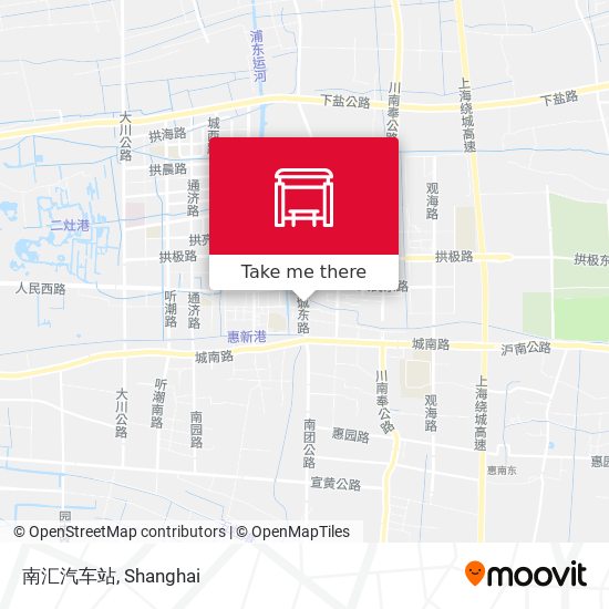 南汇汽车站 map