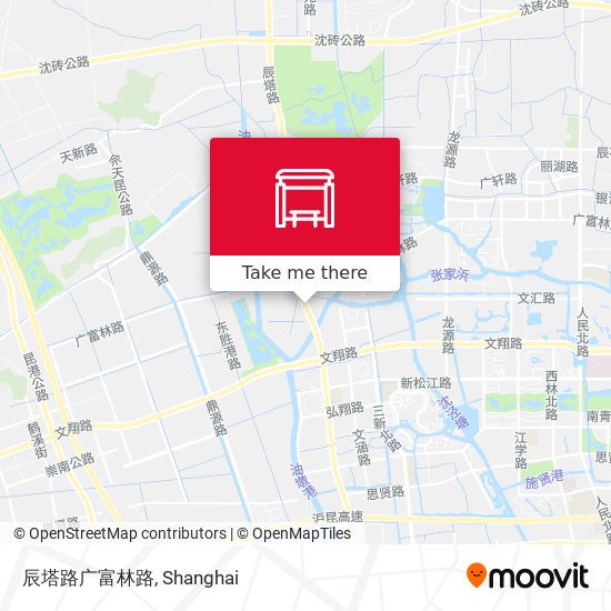 辰塔路广富林路 map