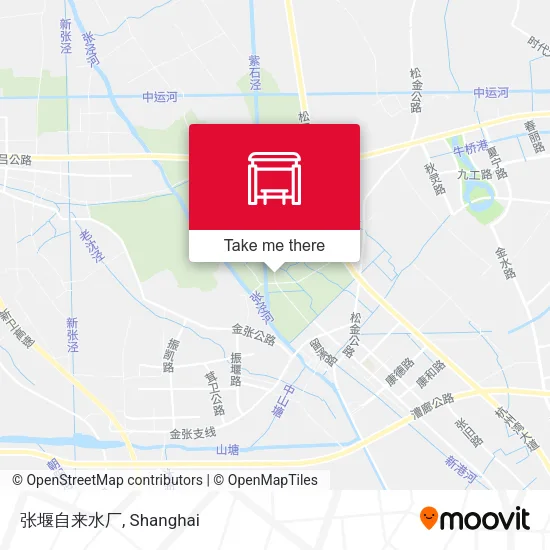 张堰自来水厂 map