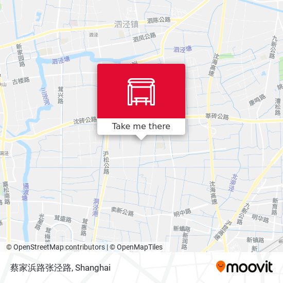 蔡家浜路张泾路 map
