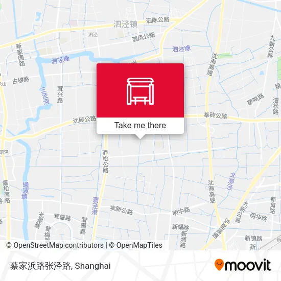 蔡家浜路张泾路 map