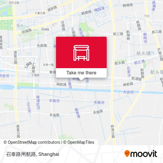 召泰路闸航路 map