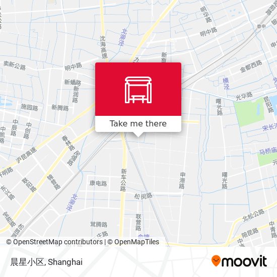 晨星小区 map