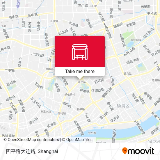 四平路大连路 map