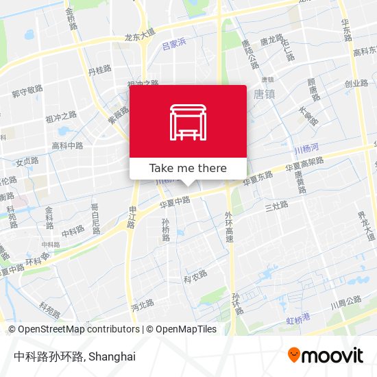 中科路孙环路 map