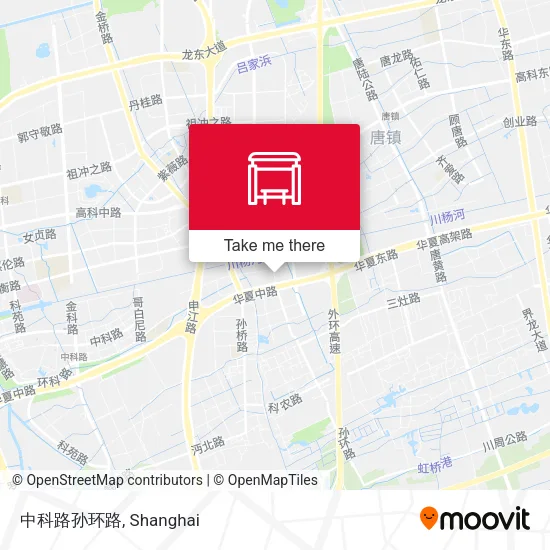 中科路孙环路 map