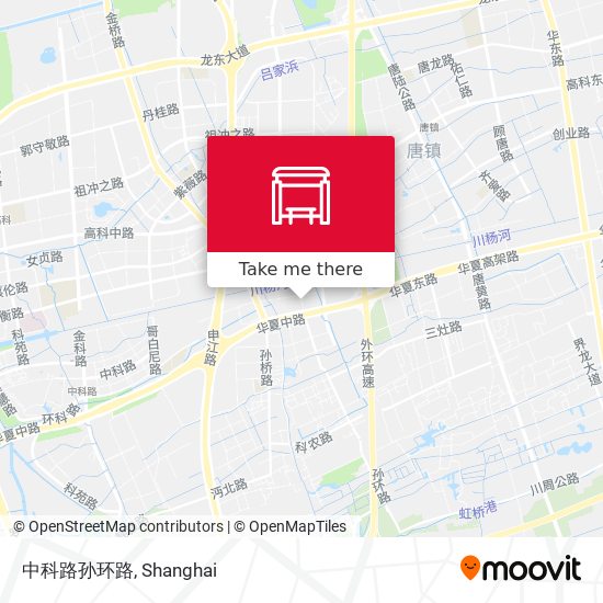 中科路孙环路 map