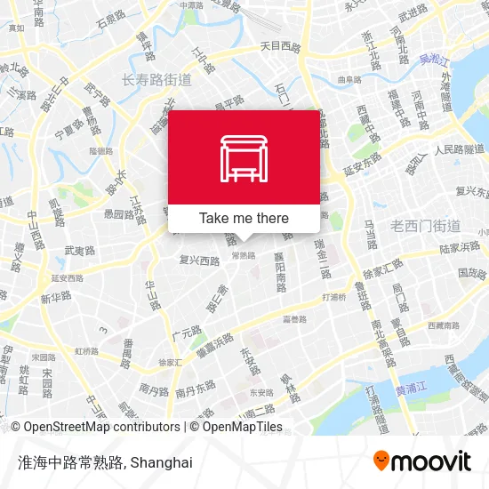 淮海中路常熟路 map