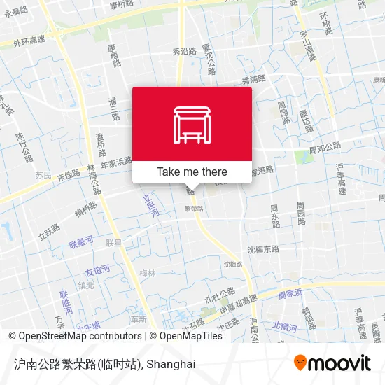 沪南公路繁荣路(临时站) map