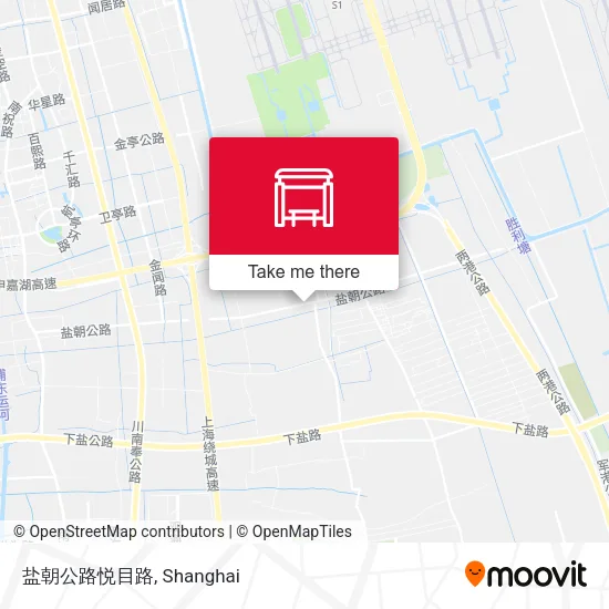 盐朝公路悦目路 map